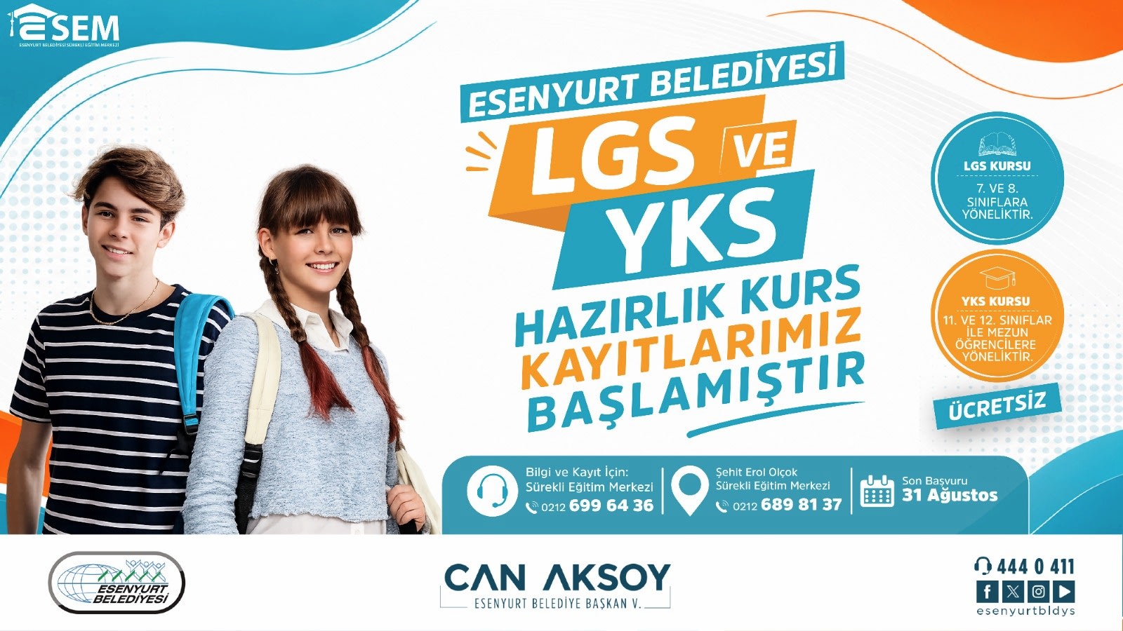 LGS ve YKS Hazırlık Kurs Kayıtları Başlamıştır