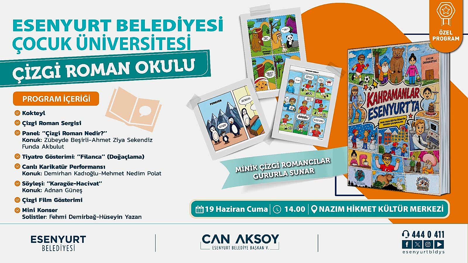 ÇOCUK ÜNİVERSİTESİ ÇİZGİ ROMAN OKULU